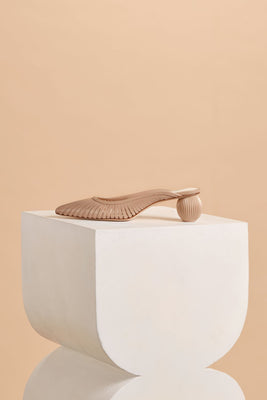 Alia Leather Mule - Sand