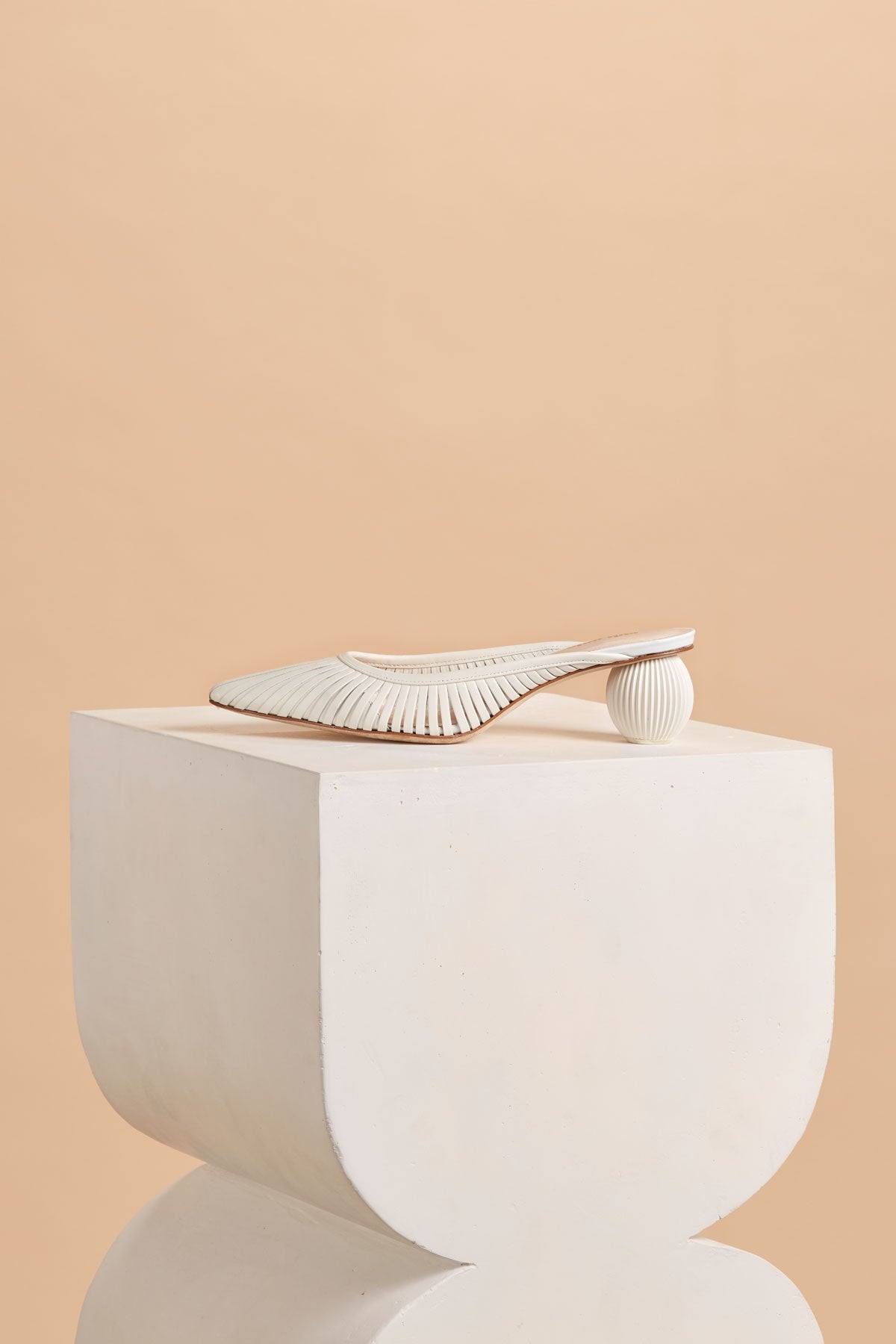 Alia Leather Mule - White